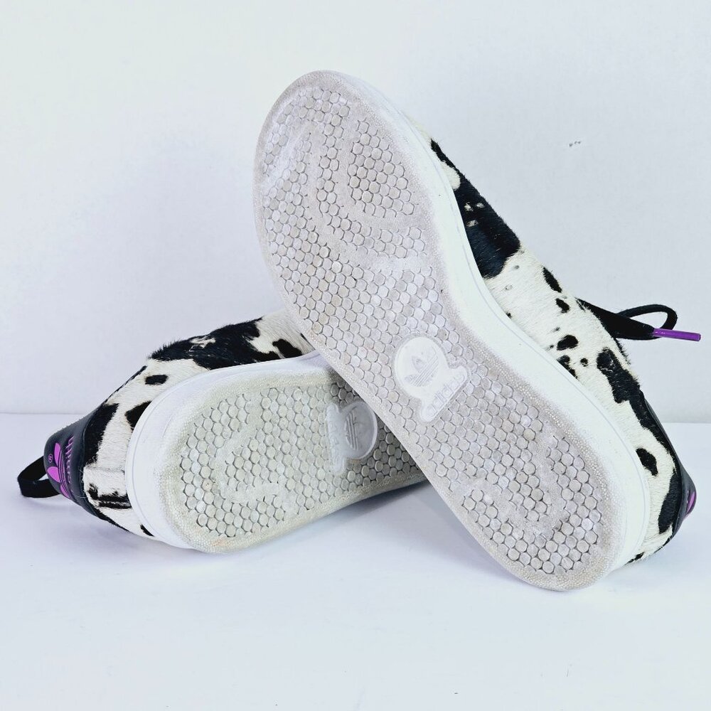 Adidas Stan Smith Cow Print Pony Hair Sneakers, Sz 6 - Picture 11 of 11